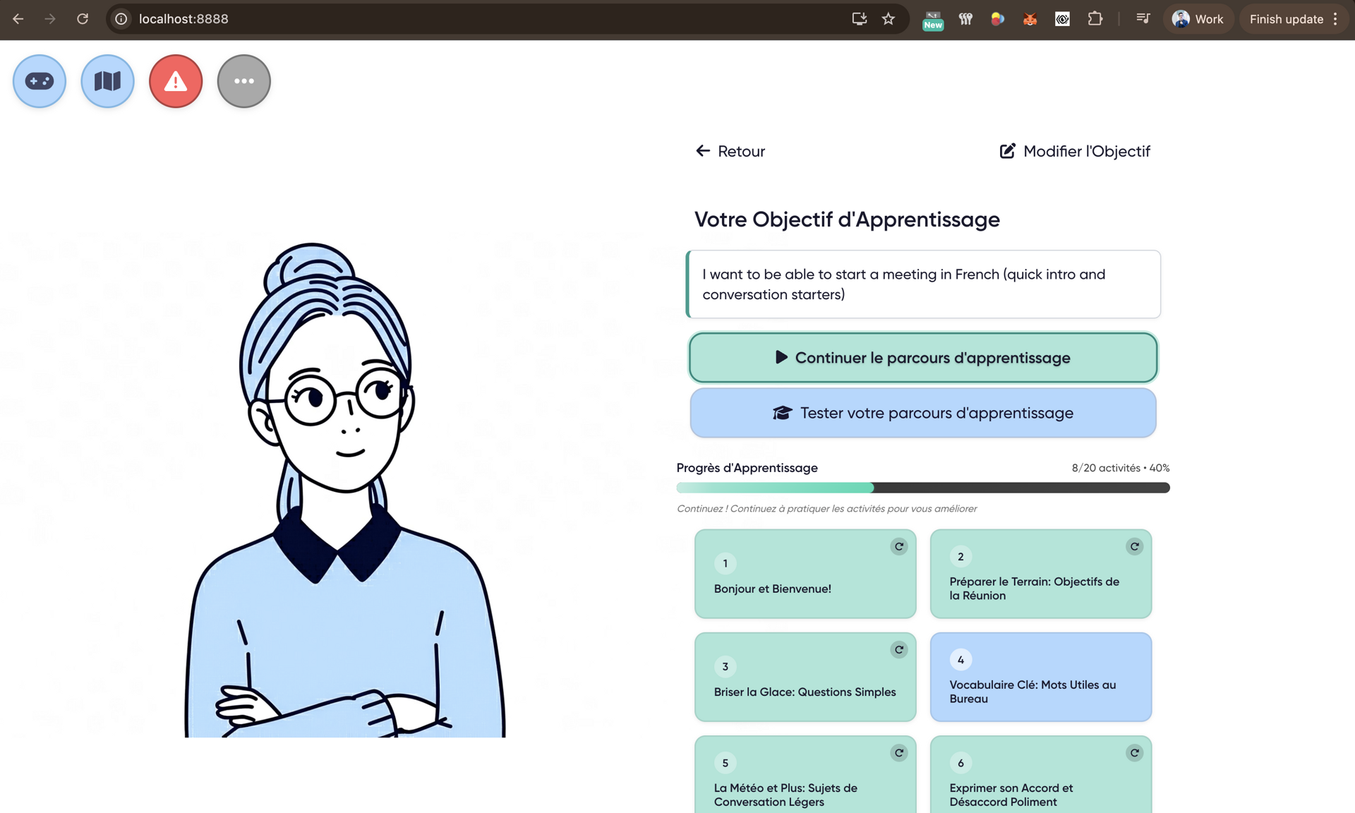 Apprentissage adapté au poste